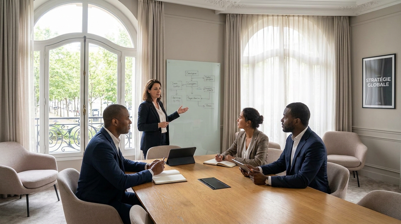 Réunion de négociation et de dialogue social confidentielle en entreprise